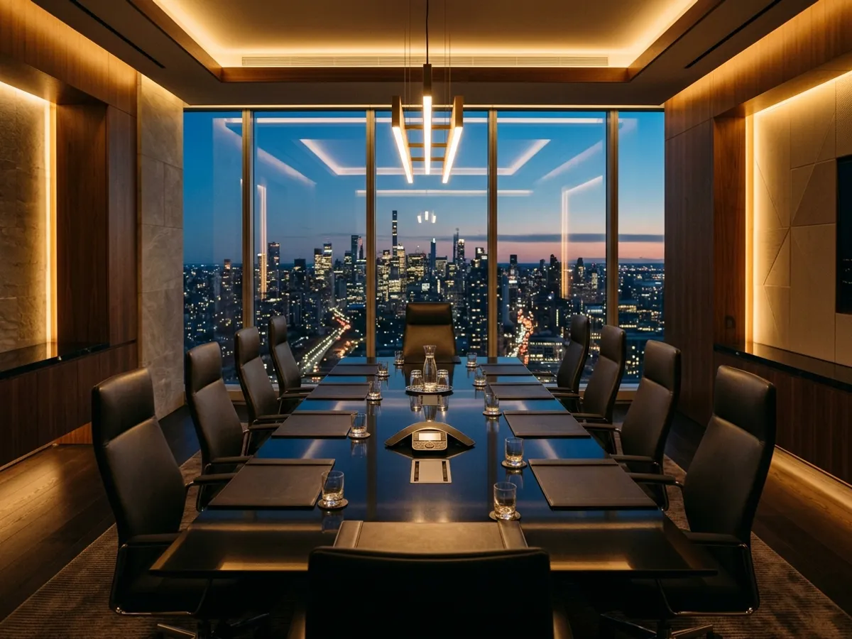 Penthouse executive advisory boardroom