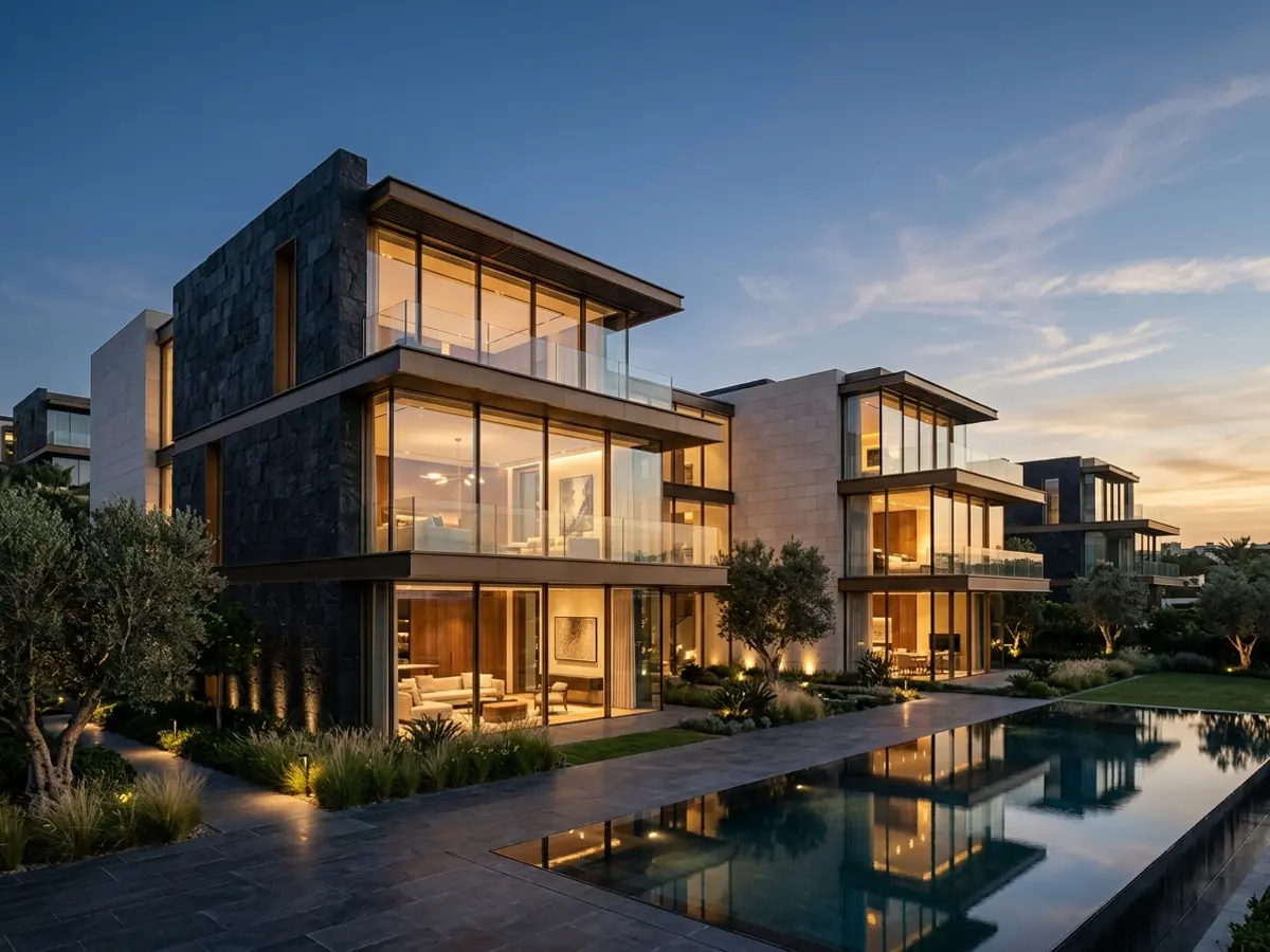 Property development and modern architectural residence